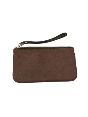 Marc Jacobs- Jacobs By Marc Jacobs Textured Burgundy Wristlet with Leather Strap